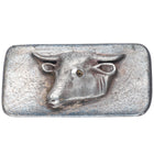 c1940's Heavy vintage southwestern sterling silver 3D Bull belt buckle