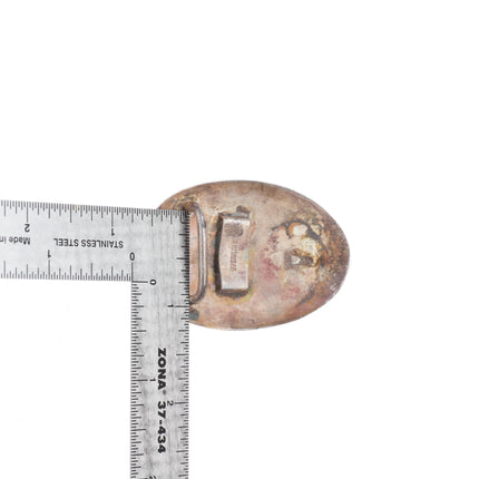 small Vintage southwestern modernist sterling silver belt buckle/bolo tie