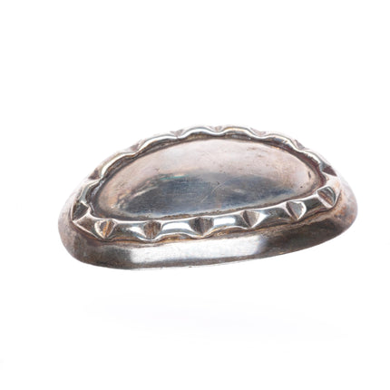 small Vintage southwestern modernist sterling silver belt buckle/bolo tie