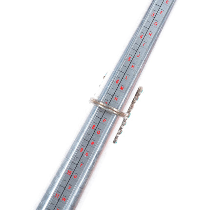 sz7 Vintage Zuni sterling silver square cut snake eye turquoise cluster row ring