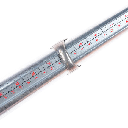 sz10 Vintage Navajo sterling silver men's ring with green turquoise