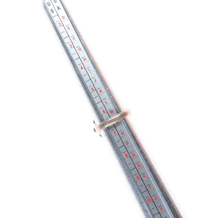 sz6.5 1950's Navajo sterling silver spiderweb turquoise ring