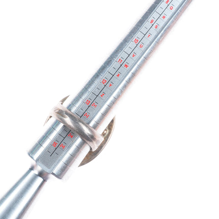 sz14 Big vintage Navajo sterling silver ceremonial Kingman turquoise ring