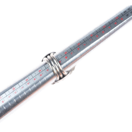 sz7 Paul Livingston Navajo sterling silver turquoise ring with beaded bezel