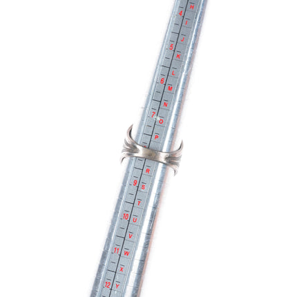 sz8 30's-40's Vintage Navajo sterling/ingot silver petrified wood ring