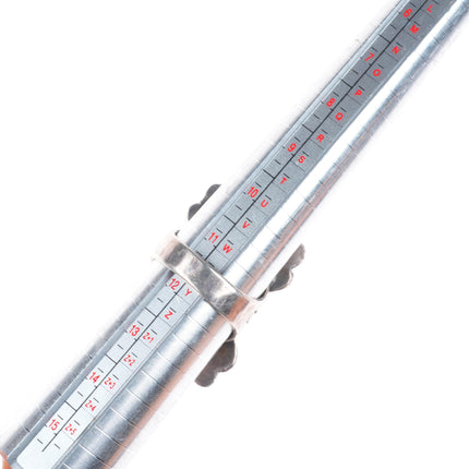 sz12 30's-40's Big Navajo sterling silver cast top ring with turquoise