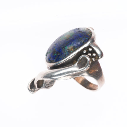 sz7 Peter Broome Vintage California Modernist sterling silver chrysocolla ring