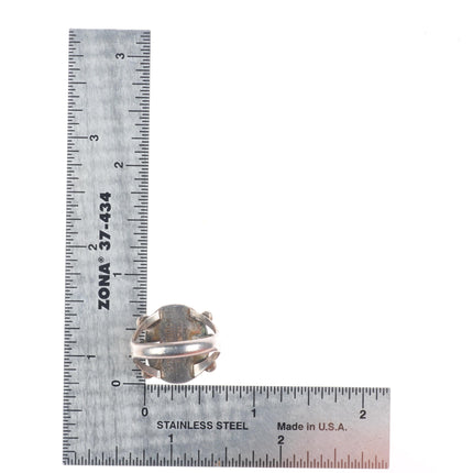 sz7 Elouise Kee Navajo revival sterling silver ring with turquoise