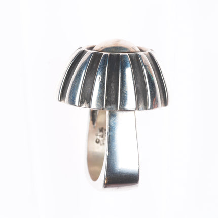 sz6.5 Retro Modernist sterling silver ring designer Lil