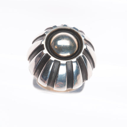 sz6.5 Retro Modernist sterling silver ring designer Lil