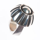 sz6.5 Retro Modernist sterling silver ring designer Lil