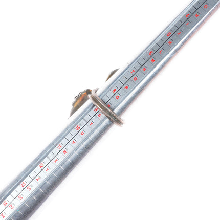 sz9 Vintage Navajo sterling silver high grade turquoise 2 stone ring