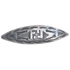 c1930 Navajo sterling silver hand stamped whirling logs pin/brooch
