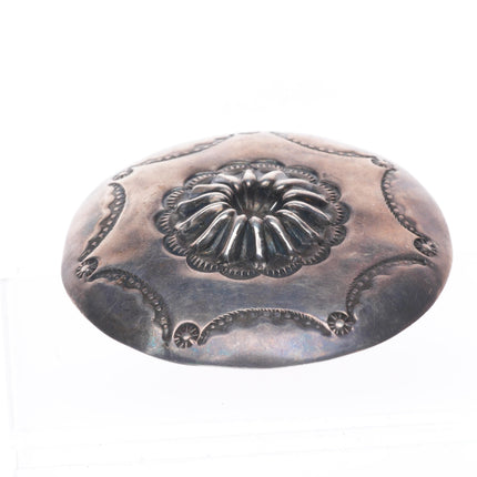 40's-50's Vintage Navajo sterling silver stamped concho style pin/brooch