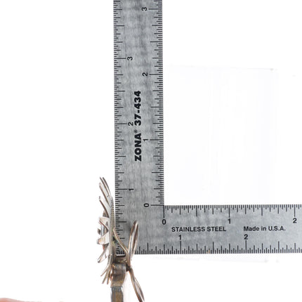 Nelson Morgan Navajo Kachina sterling silver pendant/bolo tie combo w/turquoise