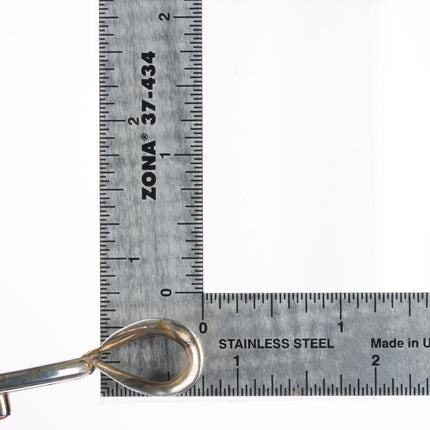 Leo Lando Yazzie Navajo sterling silver modernist necklace pendant