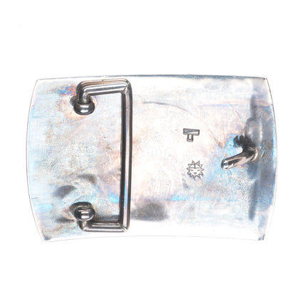 Floyd Namingha Lomakuyvaya Hopi Bisbee Turquoise sterling silver belt buckle