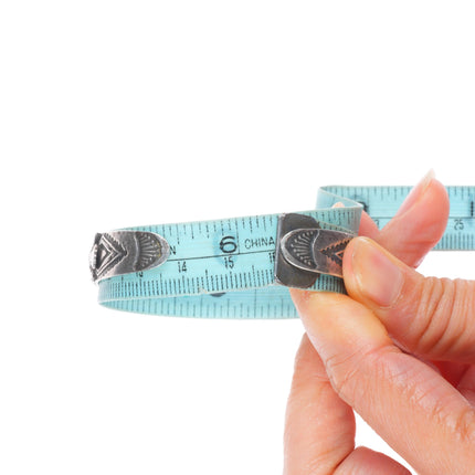 6.25" 1930's Navajo thunderbirds turquoise row cuff bracelet sterling silver