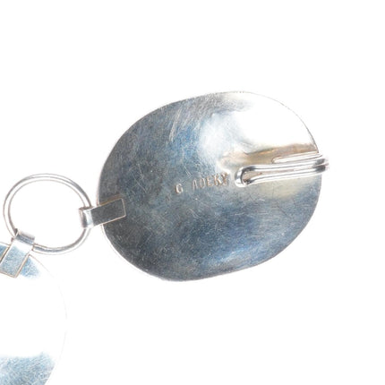 36" Gilbert Adeky Navajo heavy vintage sterling silver link concho belt