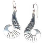 Everett & Mary Teller Navajo sterling silver long dangle earrings