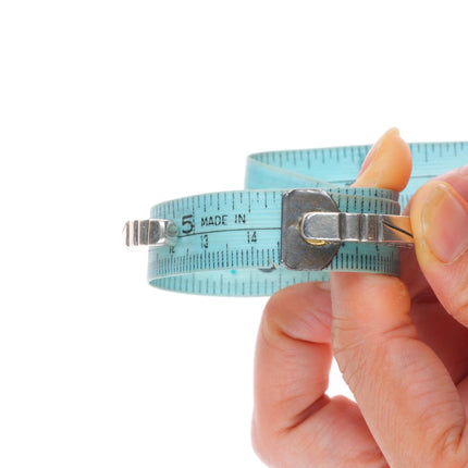 5.75" Raymond Twinhorse  San Felipe heavy stamped sterling silver cuff bracelet