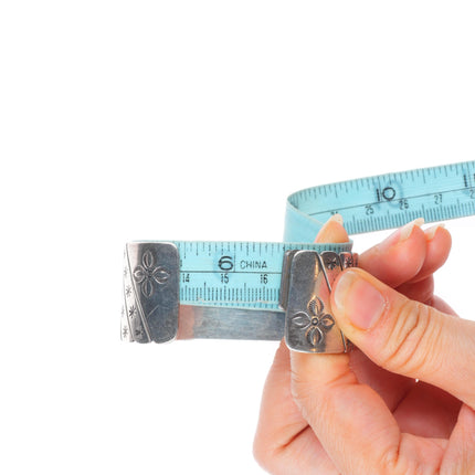 6.5" Donald Douglas Navajo sterling silver sugilite/turquoise cuff bracelet