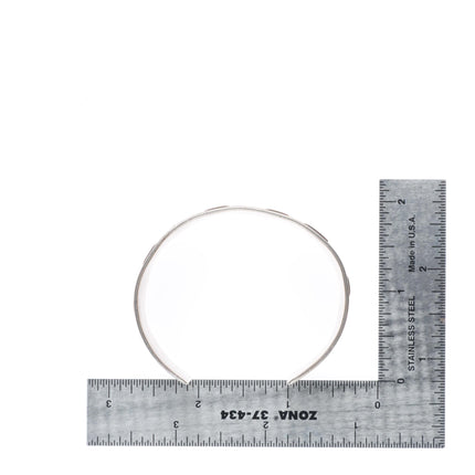 6.25" Vintage Navajo modernist sterling silver turquoise inlay cuff bracelet