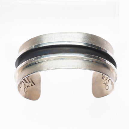 6.5" Aaron Brokeshoulder Choctaw/Shawnee/Kewa sterling silver cuff bracelet