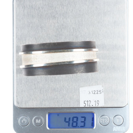 6.6" Aaron Brokeshoulder Choctaw/Shawnee/Kewa sterling silver cuff bracelet