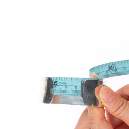 6.8" Marcus Coochwykvia  Hopicrafts sterling silver cuff bracelet in overlay style