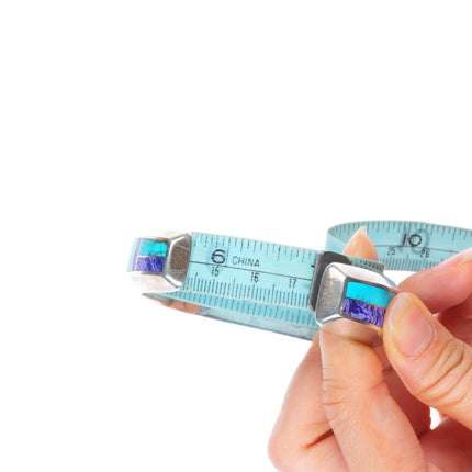 6.8" Pete Sanchez Isleta pueblo sterling silver/turquoise/charoite cuff bracelet