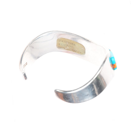 6.25" Patricia & Edward Becenti Navajo sterling silver cobblestone cuff bracelet