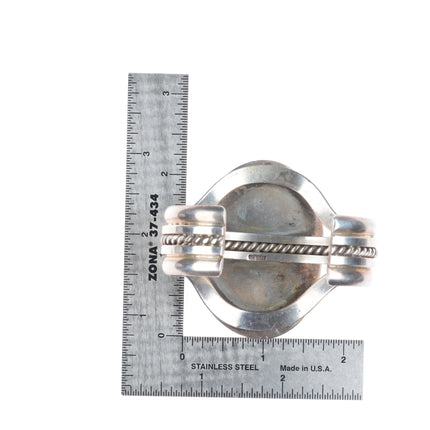 6.2" Walter Vandever Navajo Carico Lake turquoise sterling silver cuff bracelet