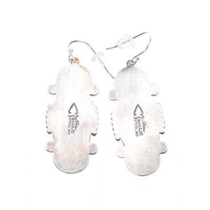 Stanley Parker Navajo sterling silver high grade turquoise earrings