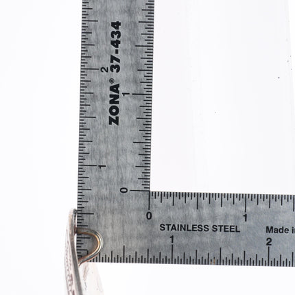 Vintage Tommy Singer Navajo Peace dove pendant concho sterling silver chip inlay