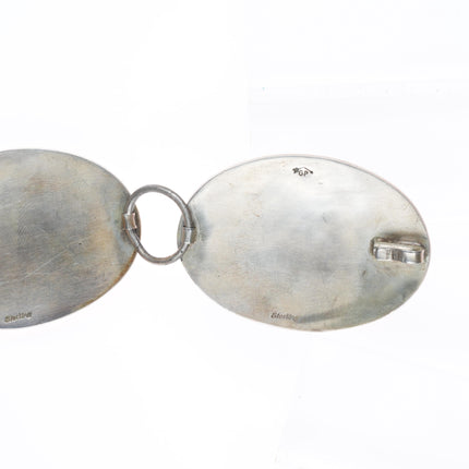 George Phillips Hopi overlay link concho belt sterling silver amazing detail