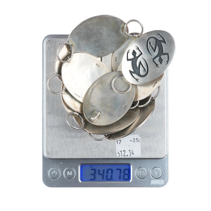 George Phillips Hopi overlay link concho belt sterling silver amazing detail