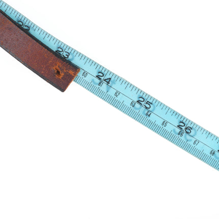 23" Vintage Sterling silver/turquoise Navajo shadowbox concho hatband