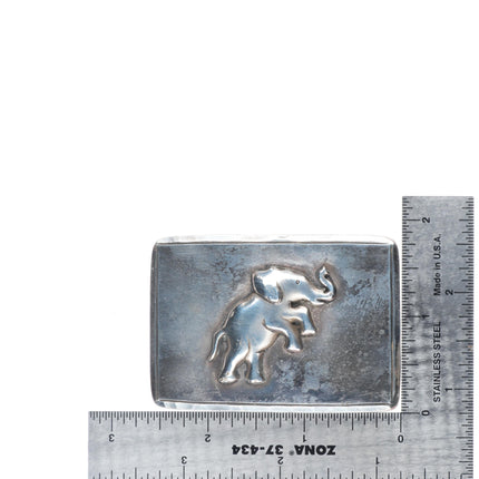 Cityboy Forge Retro Sterling silver elephant belt buckle