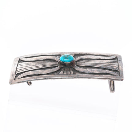 40's-50's Vintage Ketoh design Navajo sterling silver slim belt buckle
