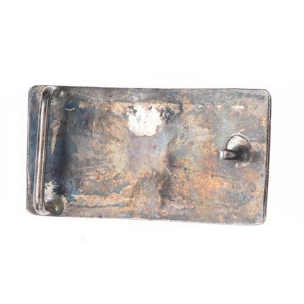 40's-50's Vintage Ketoh design Navajo sterling silver slim belt buckle