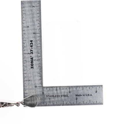 Robert & Noreen Kelly Navajo large vintage sterling silver turquoise pendant