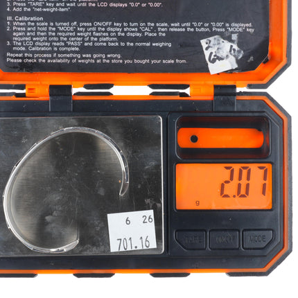 5.8" R.J. Scott Navajo sterling silver modernist cuff bracelet