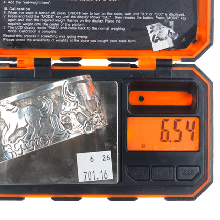 7.2" Lloyd Becenti Navajo sterling silver horses cuff bracelet interior design