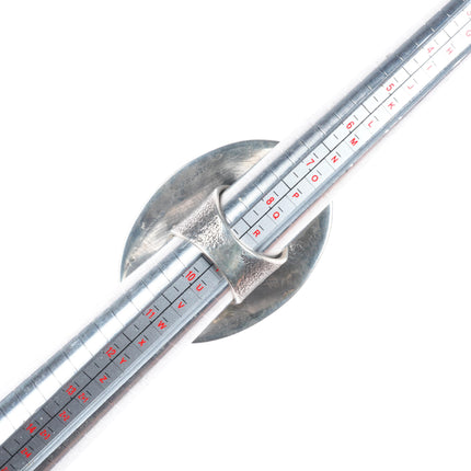 sz9 Philander Begay Navajo Tufa Cast sterling silver spiderweb turquoise ring