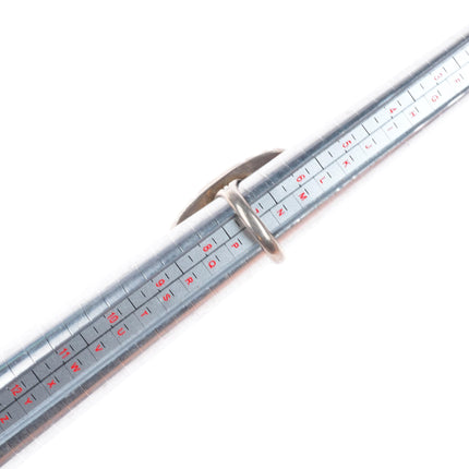 sz7.5 Vintage southwestern/Navajo sterling silver shell/turquoise inlay ring