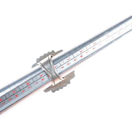 sz8.5 adjustable Michael Thompson Navajo big sterling silver turquoise ring