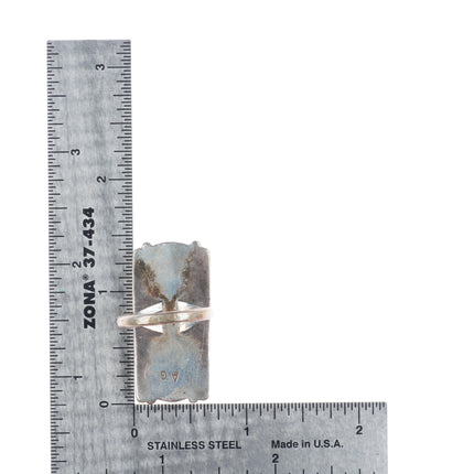 sz9 Vintage AG Navajo sterling silver mabe pearl ring