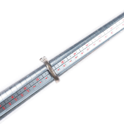 sz11 Vintage Navajo sterling silver high grade turquoise slim men's ring