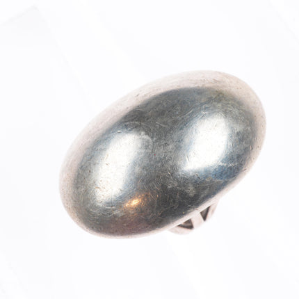 sz8 Orville Tsinnie Navajo sterling silver modernist dome top ring